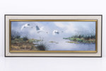 Walter Liljenberg, olja på duk, signerad, 103x45 cm