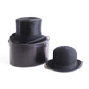 Hattar, 2 st, Plommonstop, Cylinderhatt, England