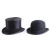 Hattar, 2 st, Plommonstop, Cylinderhatt, England