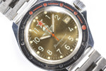 Vostok, Komandirskie, dykarur, 40 mm, vitmetall, 90-tal