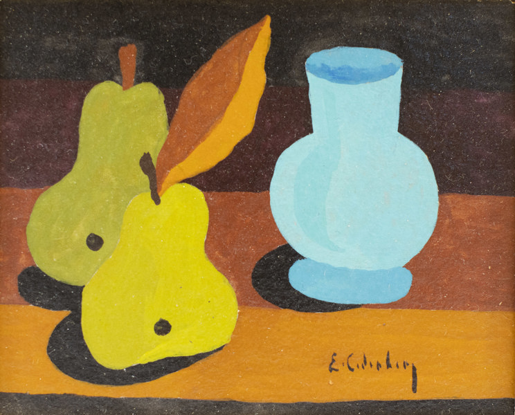 Eric Cederberg, tempera, stilleben, signerad, 27x25 cm