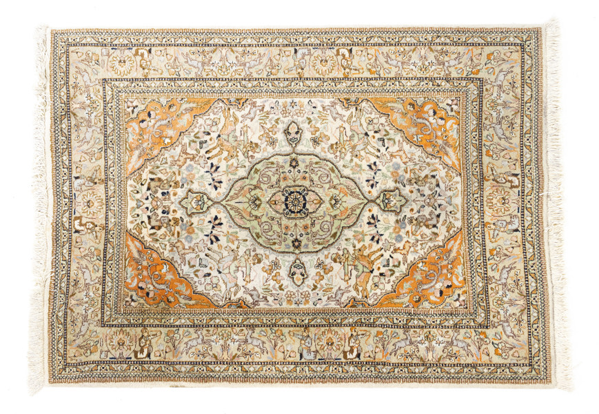 Matta, orientalisk stil, maskinknuten, 194x145 cm