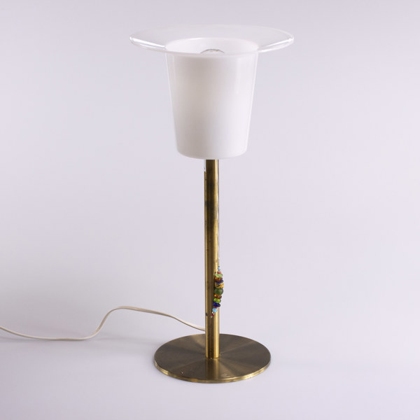 Bordslampa, "Basis", mässing/plast, Luxus, höjd 48 cm