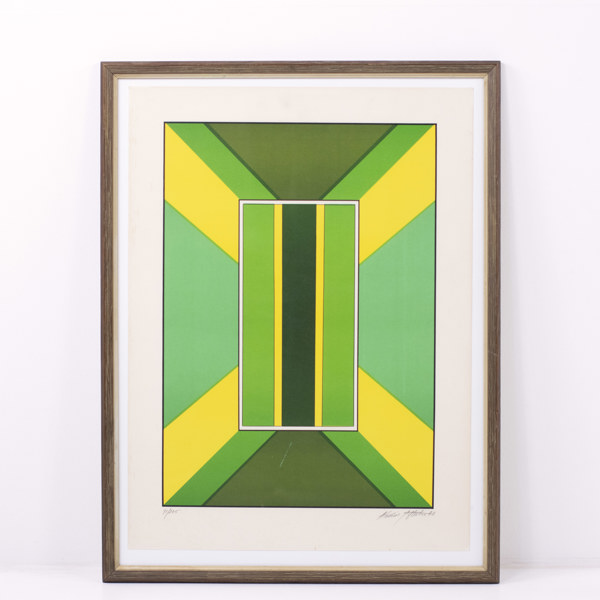 Alexius Huber, serigrafi, 71/275, signerad, 52x68 cm