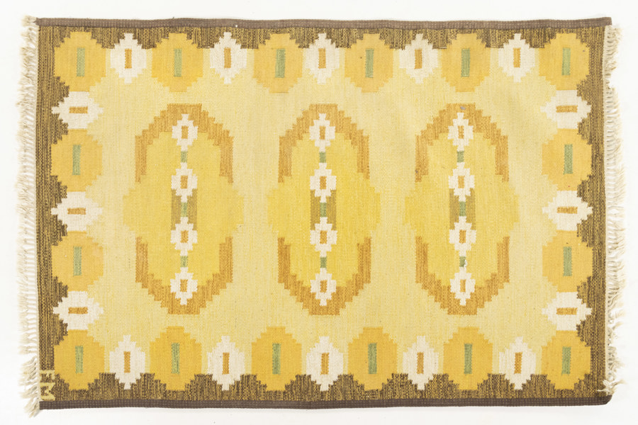 Matta, rölakan, signerad, 200x140 cm