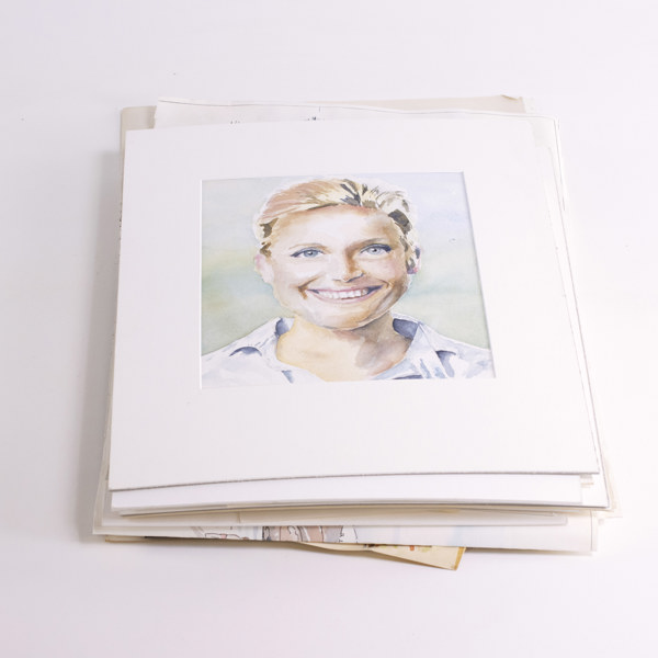 Martin Zollitsch, oramade akvareller, 47 st, ca 41x51 cm och mindre