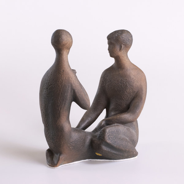 Figurin, "Man och kvinna", höjd 31 cm