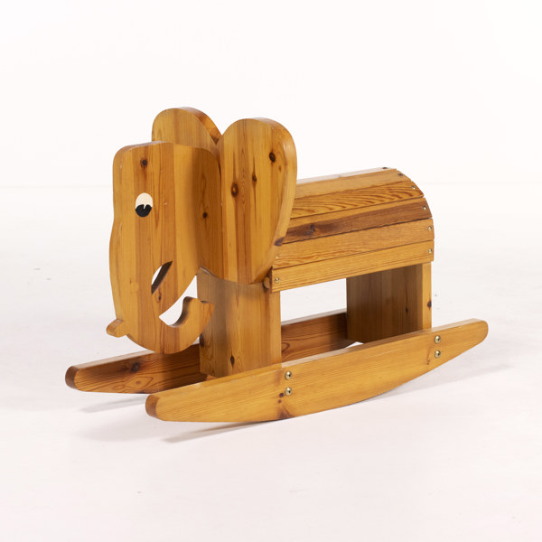 Gunghäst, elefant, furu, höjd 53 cm