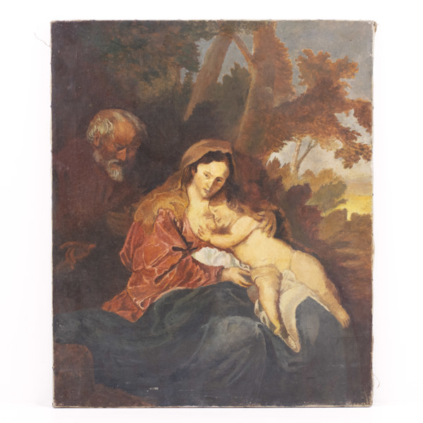 Oidentifierad konstnär, olja på duk, äldre, signerad, 54x65 cm