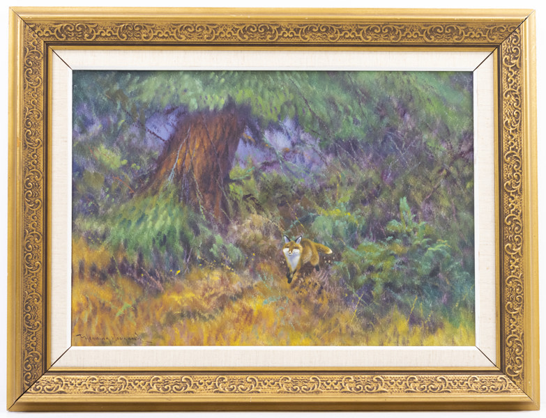 Henning Hougaard, olja på duk, signerad, 83x64 cm