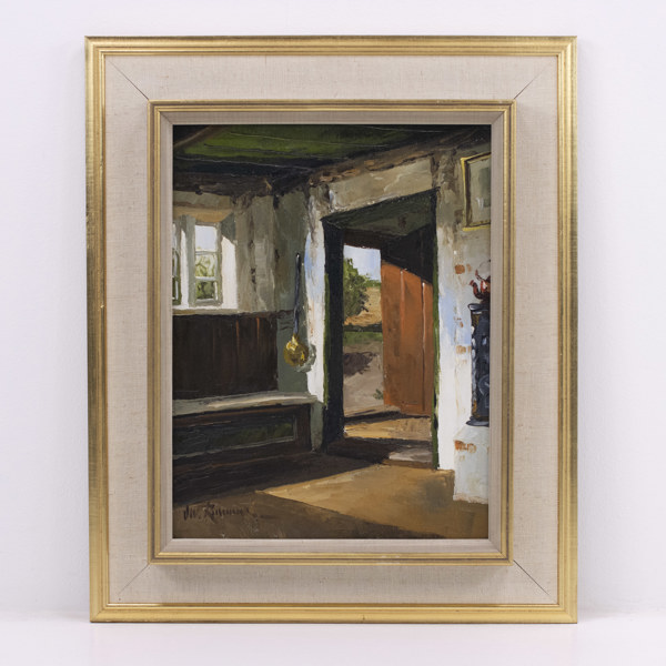 Osvald Rasmussen, olja på duk, signerad, 41x49 cm