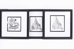 Max Walter Svanberg, inramade tryck, 6 st