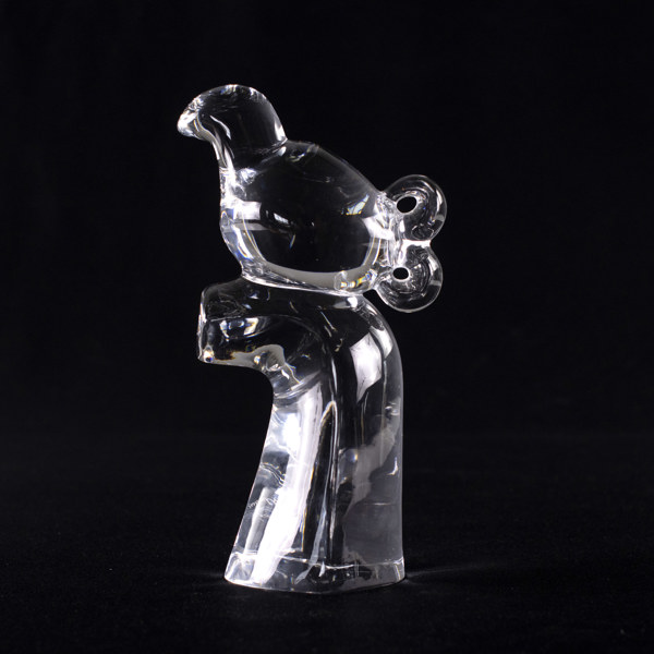 Olle Alberius, skulptur, Orrefors, signerad, höjd 26 cm