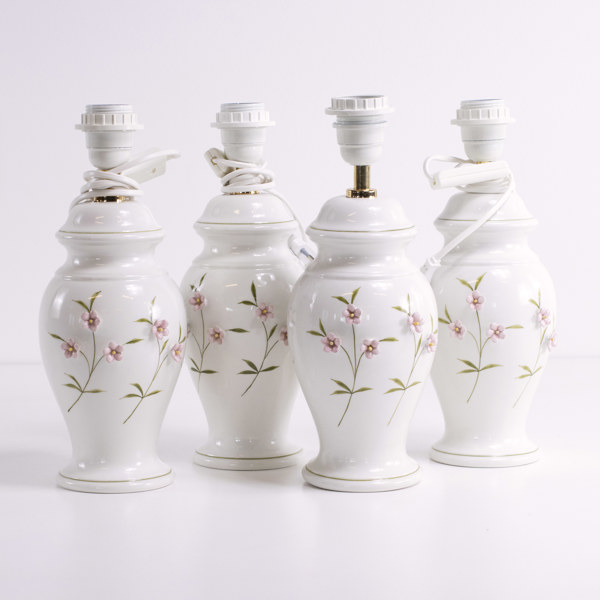 Bordslampor, 4 st, keramik, höjd 37 cm