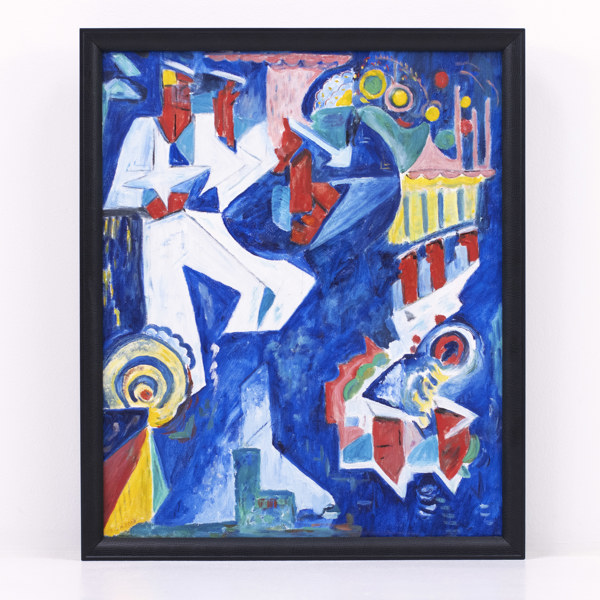 Oidentifierad konstnär, olja på pannå, efter förlaga av Gösta Adrian Nilsson