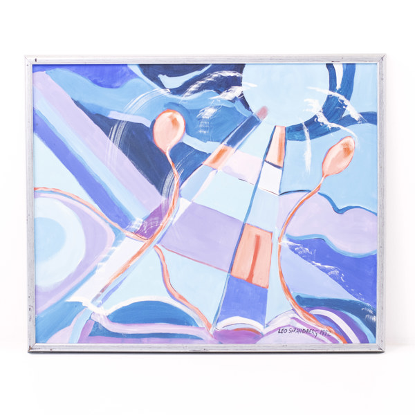 Leo Strandberg, olja på duk, signerad