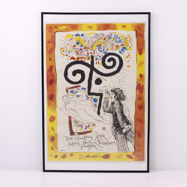 Feliks Büttner, utställningsaffisch, 62x92 cm