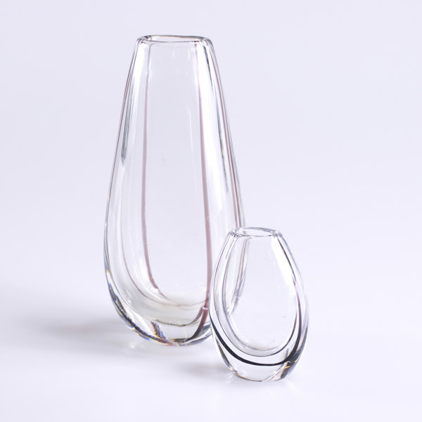 Vicke Lindstrand, vaser, 2 st, Kosta