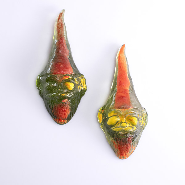 Kjell Engman, glasskulpturer, "Curious", signerade, höjd 17 cm