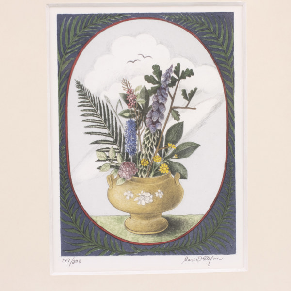 Maria Hillfon, litografi, 177/290, signerad, 32x41 cm