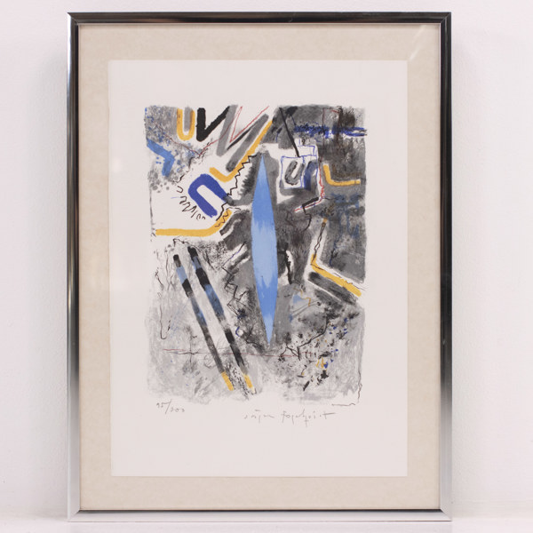 Jörgen Fogelquist, litografi, 95/200, signerad, 31x41 cm