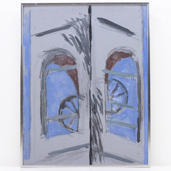 Staffan Nihlén, olja på pannå, signerad, 49x62 cm