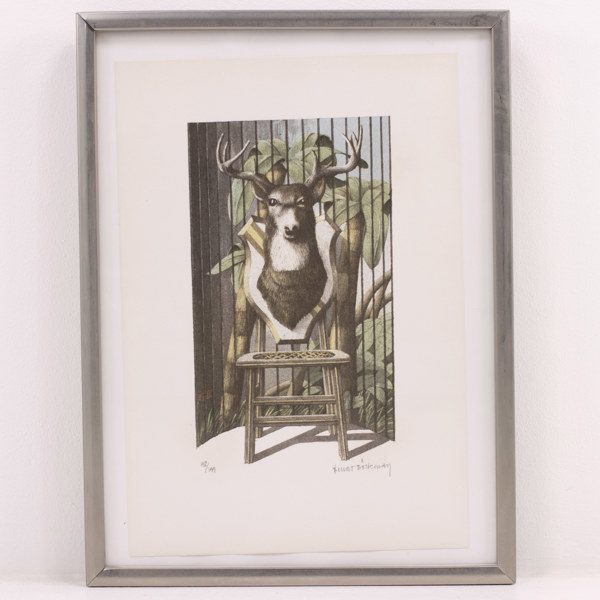 Bengt Böckman, litografi, 158/199, signerad, 30x40 cm