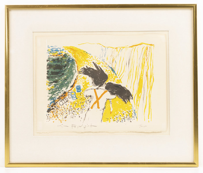 Jörgen Fogelquist, litografi, 10/315, signerad, 56x47 cm