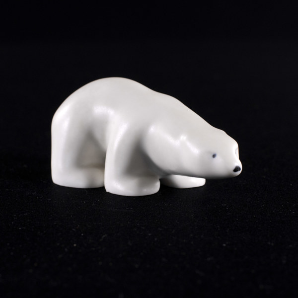 Raili Eerola, figurin, stengods, Arabia, längd 12,5 cm