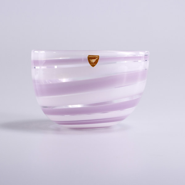 Ingeborg Lundin, skål, signerad, Orrefors, Ø 13,5 cm