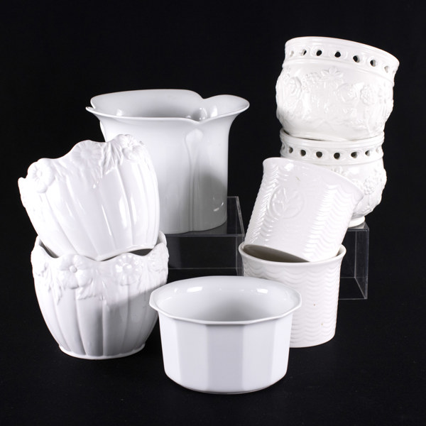 Ytterfoder, 8 st, bl a Boda-Steninge, höjd 16 cm och mindre