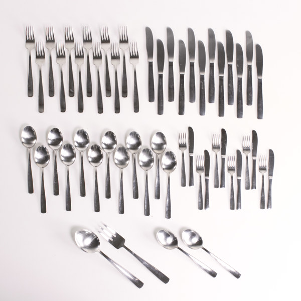 Bestickuppsättning, 52 delar, rostfritt stål, Gense