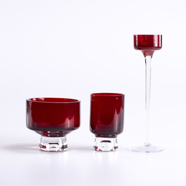 Ljuslyktor, 3 par, Reijmyre, höjd 20,5 cm och mindre