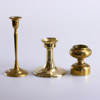 Ljusstakar, ljushållare, 7 delar, mässing, högsta 25 cm