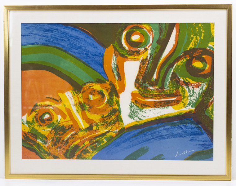 Bengt Lindström, litografi, 91/200, signerad, 87x65 cm