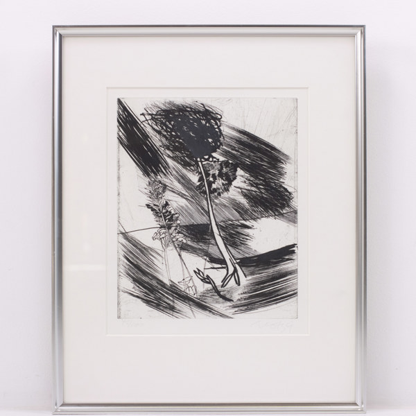 Ulf Trotzig, etsning, 48/100, signerad, 42x52 cm