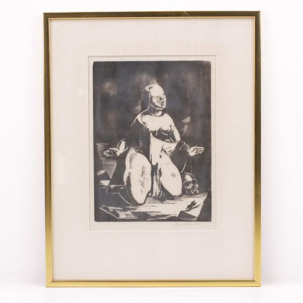 Pär Siegård, handtryck, signerad, 43x53 cm