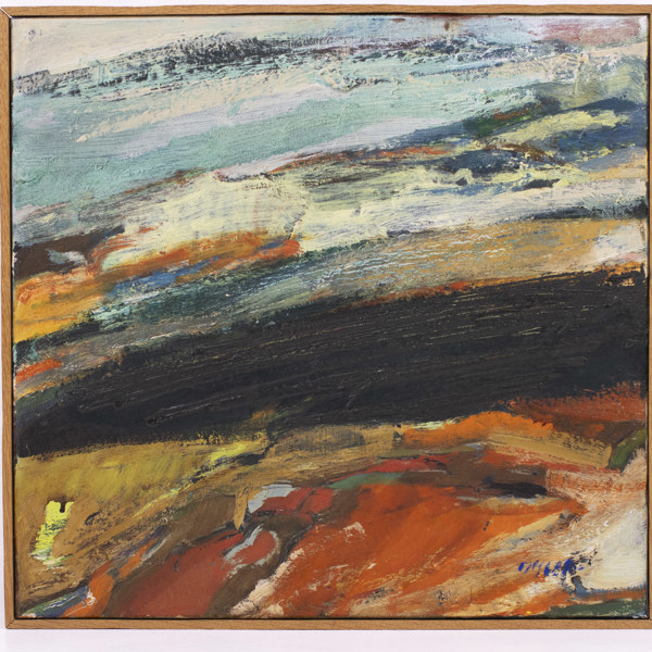 Bengt Ossler, olja på duk, signerad, 44x41 cm