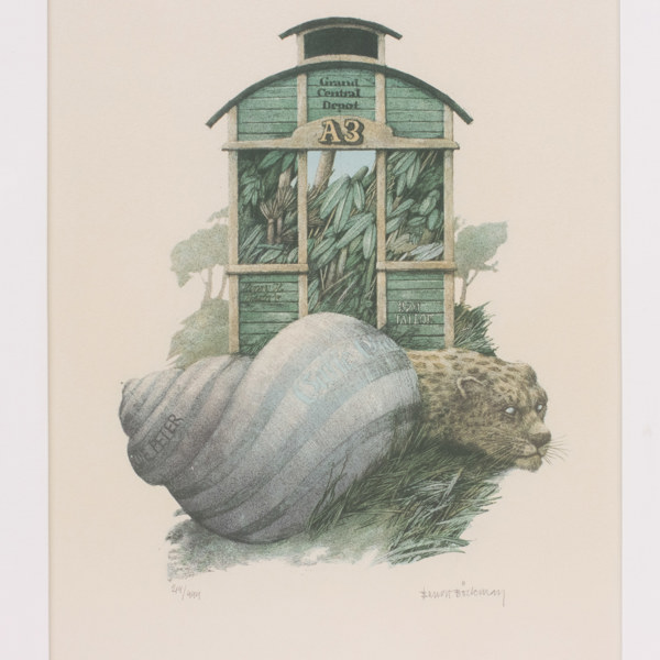 Bengt Böckman, litografi, 214/444, signerad, 41x51 cm