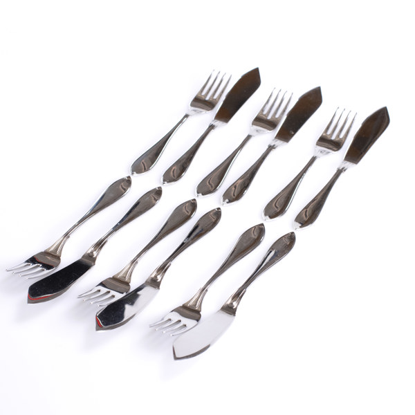 Fiskbestick, 12 delar, Gense