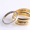 Ringar, 3 st, 18k, vikt 13,8 gram