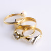 Ringar, 4 st, 18k, vikt 10,7 gram