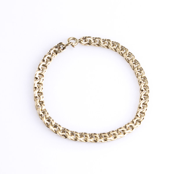Armband, 14k, längd 18 cm, vikt 6,4 gram