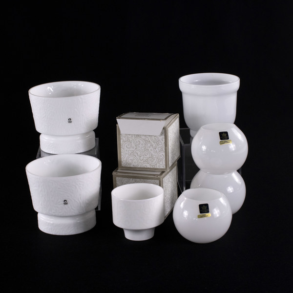 Ljuslyktor, 8 st, bl a Lisa Larson, Royal Krona