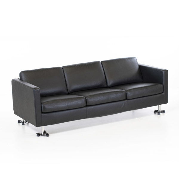 Soffa, tresits, "Johan", skinn, Dux