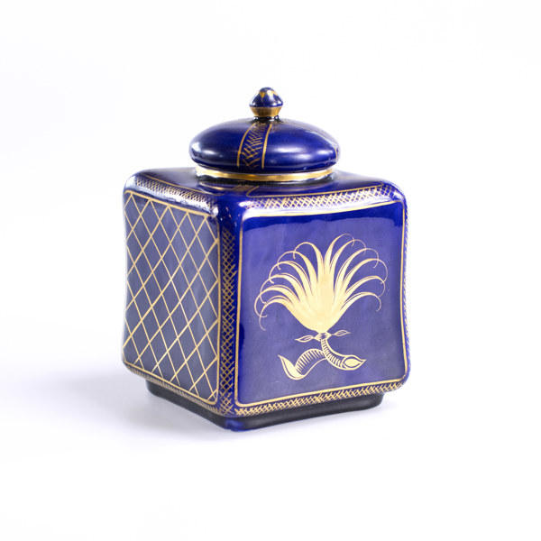 Wilhelm Kåge, lockburk, Gustavsberg, höjd 15 cm