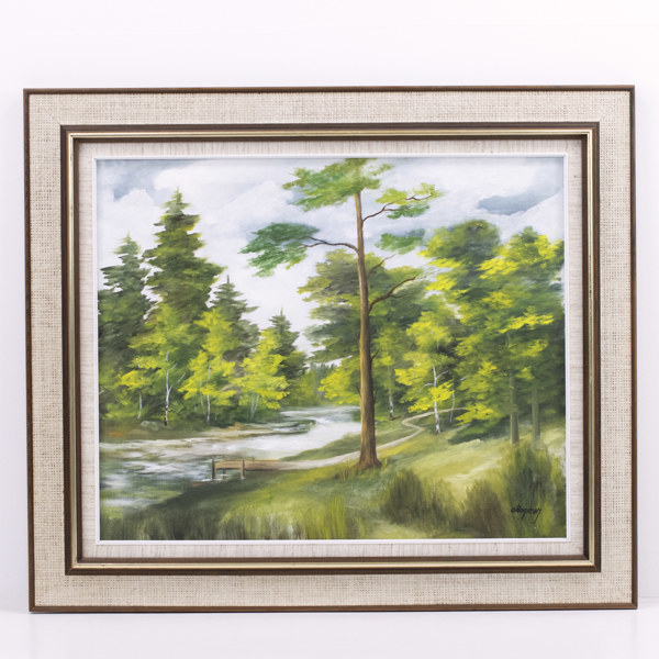 Ove Hagman, olja på duk. signerad, 78x68 cm