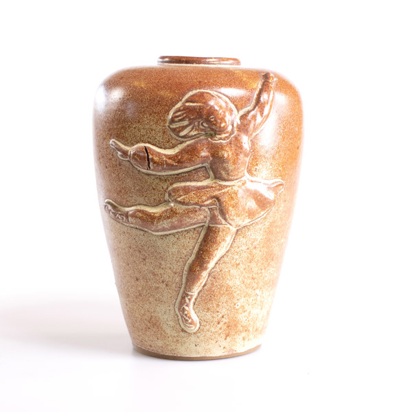 Olof Larsson, vas, keramik, Laholm, höjd 19 cm