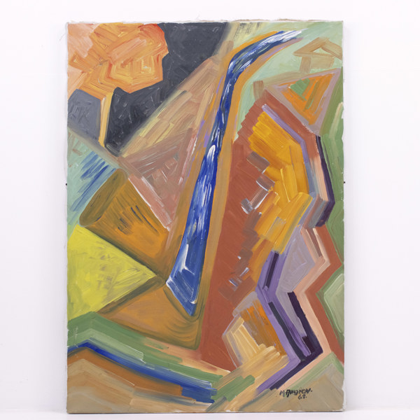 Oidentifierad konstnär, olja på duk, signerad, 61x85 cm