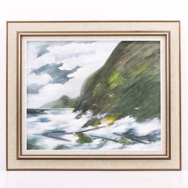 Ove Hagman, olja på duk. signerad, 78x68 cm